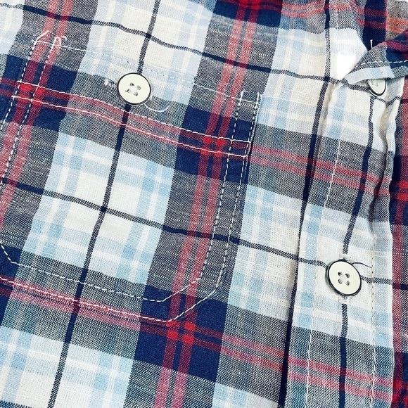 Baby Gap Short Sleeve Plaid Button Down Shirt - Picture 3 of 8